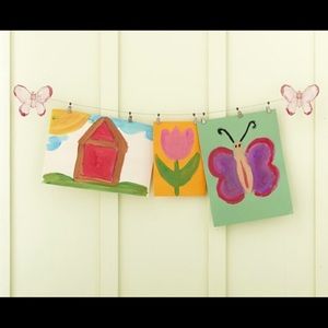 Potter Barn Kids Pink Crystal Art Cable Display System NIB